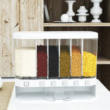 Wall - Mounted Cereals Dispenser Press Grain Storage Tank - Justgrabit Inc.