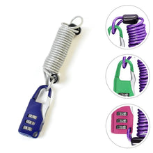 Anti - theft Dial Lock, Padlock, 3 - Digit, Built - In Wire (1 Pc) - Justgrabit Inc.