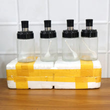 Transparent Spice Jar Set with Spoon & Airtight Lid (4 Pc) - justgrabit.in | Just Grab It