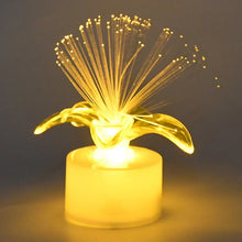 Fiber Optic Light, Mini Color Change LED Table Centerpieces, Light Up Candle, Diwali - Pack of 12 - Justgrabit Inc.
