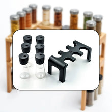 6 - Piece Plastic Spice Jar Set with Stand - Justgrabit Inc.