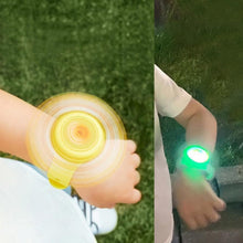 LED Light & Spinning Slap Kids Cartoon Bracelet Wrist Band (1 Pc / Mix Design) - justgrabit.in | Just Grab It