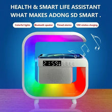 Multi - function Wireless Speaker Audio Desk Lamp Wireless Charger (1 Pc) - justgrabit.in | Just Grab It