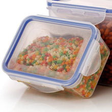 Rectangle Food Storage Containers: Airtight, Leak - Proof Lids (3 - Pack, Clear ABS) - Justgrabit Inc.