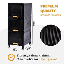 3 - Layer Plastic Storage Drawer Cabinet - justgrabit.in | Just Grab It
