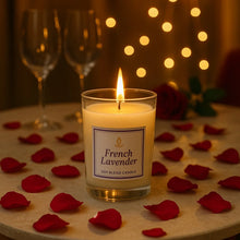 In'lief French Lavender Soy Blend Scented Candle in Glass Jar (50GM / 1 Pc) - justgrabit.in | Just Grab It