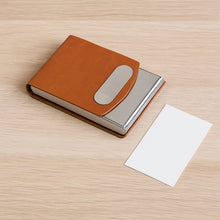 Premium Leather Finish Visiting Card Holder (1 Pc) - justgrabit.in | Just Grab It