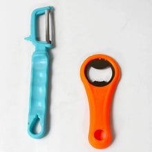 Vegetable Fruit Peelers Slicer & Bottle Opener, Kitchen Peeler For Veggie Fruit Potato Carrot, Bottle Opener With Plastic Handle Bottle Openers Wine Bottle Opener Cold Drink Bottle Opener (2Pc) - Justgrabit Inc.