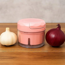 Manual Mini Food Processor Vegetable Chopper Hand Pull String Onion Chopper (1 Pc) - justgrabit.in | Just Grab It