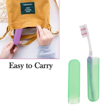Plastic Toothbrush Covers - 6pc Anti - Bacterial Travel Protectors for Oral Care - Justgrabit Inc.