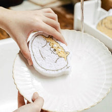 Compressed Wood Pulp Sponge. Creative Cartoon Design Scouring Pad Dishwashing Absorbing Pad. Kitchen Cleaning Tool. - Justgrabit Inc.