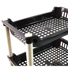 Apex Small Multiuse Plastic Storage Rack Organizer 3 - Tier - Justgrabit Inc.