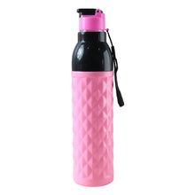 Plastic 1000 ML ApproxDiamond Pattern Leakproof Water Bottle (1 Pc) - justgrabit.in | Just Grab It