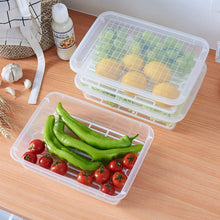 Plastic Food Storage Containers with Removable Drain Tray and Lid (3 Pcs Set) - justgrabit.in | Just Grab It
