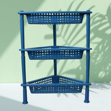 Triangle 3 - Tier Plastic Storage Rack for Kitchen, Bathroom & Office - justgrabit.in | Just Grab It