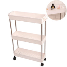 Plastic 4 Layer Folding Trolly Storage Organizer Kitchen Rack - justgrabit.in | Just Grab It