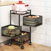 Metal High Quality Kitchen Trolley Kitchen Organizer Items and Kitchen Accessories Items for Kitchen Rack Square Design for Fruits & Vegetable Onion Storage Kitchen Trolley with Wheels (3 Layer) - Justgrabit Inc.