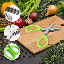 Premium 5 Blade Multipurpose Herb Scissors (1 Pc) - Justgrabit Inc.