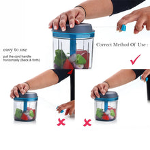 Ganesh Master Chopper with 5 Stainless Steel Blades, XL Large Jumbo Chopper (900 Ml) - Justgrabit Inc.