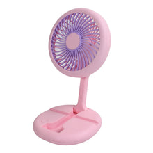 USB Rechargeable Portable Fan With LED Light Heavy Duty & Foldable Fan With Charging Port Home, Outdoor, Temple - Justgrabit Inc.