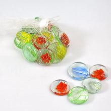Glass Gem Stone, Flat Round Marbles Pebbles for Vase Fillers, Attractive pebbles for Aquarium Fish Tank. - Justgrabit Inc.