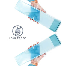Large Capacity Plastic Water Bottle | Set of 6 | Square Water Bottle (940ml each) - Justgrabit Inc.