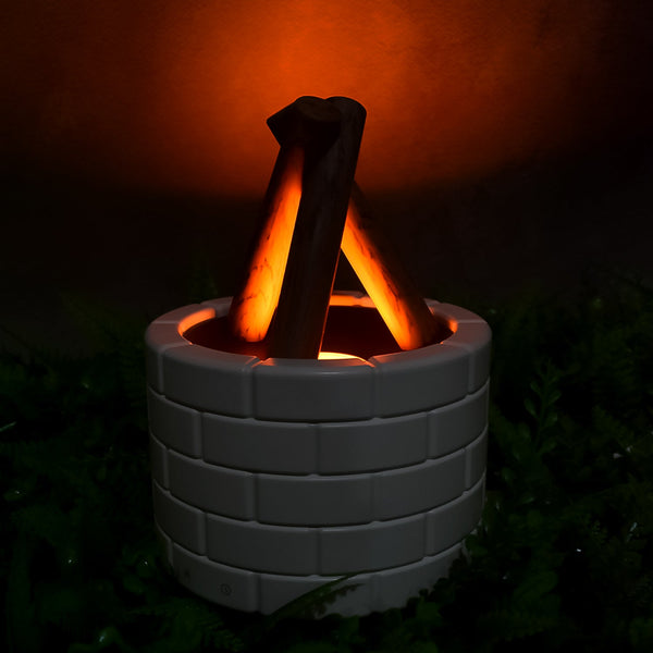 Bonfire Shaped Diffuser Essential Oil Diffuser Multi Function Flame Oil (1 Pc) - justgrabit.in | Just Grab It
