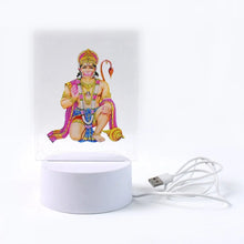 Beautiful 3D Lord Hanuman Frame with soft white light (1 Pc) - Justgrabit Inc.
