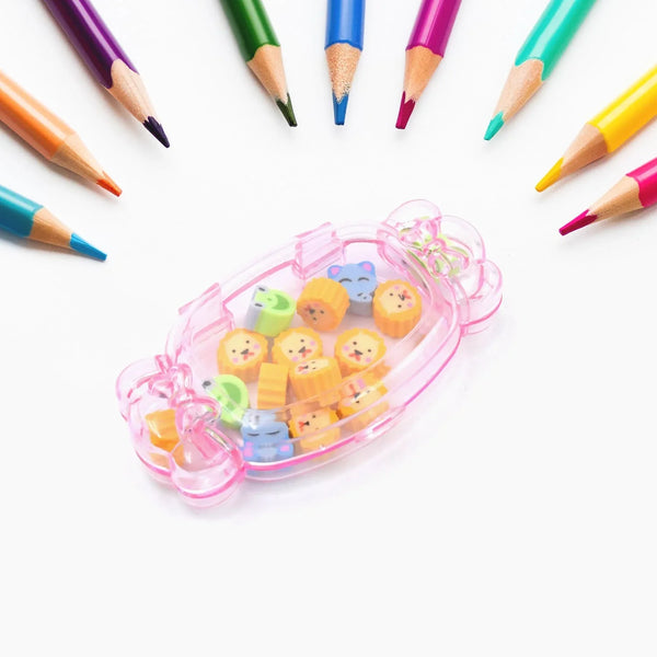 Cute School Eraser Set Cute Eraser Multi Design Rubber Erasers For Pencil Cleaning Stationery School Student Girl Kids (15 pc In1 Set) - Justgrabit Inc.