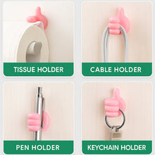 Pink Multifunctional Multi functional Hand Shape Wall Clip Hanger Keys Cable Holder - justgrabit.in | Just Grab It
