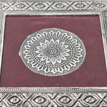 Silver - Square Pooja Chowki Patla / Bajot (20×20 CM / 1 Pc) - justgrabit.in | Just Grab It