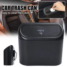 Mini Car Trash Can with Lid, Waterproof Car Trash Bin Storage Box (1 Pc) - justgrabit.in | Just Grab It