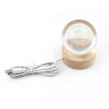 Astronaut 3D Crystal Ball lamps With Wood Base (1 Pc) - justgrabit.in | Just Grab It