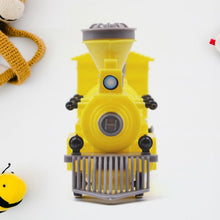 Pull and Go Train with Light Plastic String Pull Back Train (1 Pc / Mix Color) - justgrabit.in | Just Grab It