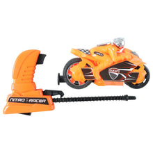 Launcher Bike Racing Toy for Kids with Manual Pull Launcher - justgrabit.in | Just Grab It