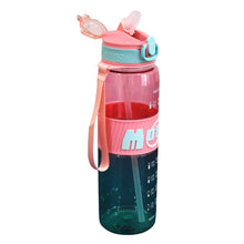 Plastic Water Bottle With Strap and Straw (1000 ML) - justgrabit.in | Just Grab It