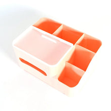6 - Compartment Desk Organizer – Multi - Function Storage for Tissue, Stationery, Remote & Mobile (Home/Office) - Justgrabit Inc.
