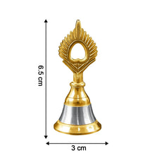 Brass and Steel Temple Ghanti (Pooja Bell) – Decorative Spiritual Accessory - Justgrabit Inc.
