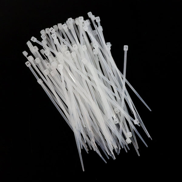 3×100 MM Nylon Self - Locking Cable Ties – Heavy Duty Zip Wire Tie (100 Pc) - justgrabit.in | Just Grab It