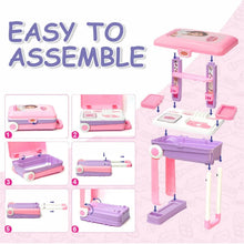 Big Beauty Set Suitcase On Wheel, The Ultimate Beauty Set On Wheels for Girls, Makeup Kit is Easy to Clean & Use, Portable Beauty Set with 25 Pieces for 3 Years BIS Approved. (Beauty Set Trolley) - Justgrabit Inc.