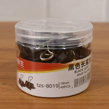 Heavy - Duty Black Binder Clips Set (19 mm, 40 Pc) - justgrabit.in | Just Grab It