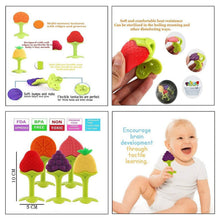 Silicone Fruit Teether Toy for Babies & Toddlers - justgrabit.in | Just Grab It