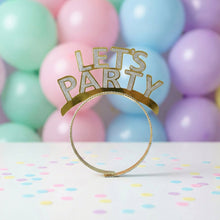 Let’s Party Glitter Headband for Birthday Celebration (Pack of 4) - justgrabit.in | Just Grab It