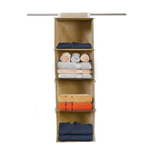 Fabric Hanging 4 - Shelf Closet Cloth Organizer - justgrabit.in | Just Grab It