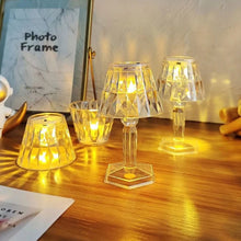 2in1 Transparent Mini Crystal Table Lamp with Reflection Light - justgrabit.in | Just Grab It