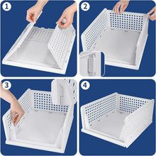 Clothes Organizer 4 layer Drawer for Wardrobe Cupboard Organizer for Clothes Foldable and Stackable Closet Organizer Drawer Organizer for Clothes Multi Purpose Plastic Drawer - justgrabit.in | Just Grab It