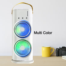 Electric Fan Desktop Double - Head Powerful Air (1 Pc / With Remote / Plug and Play) - justgrabit.in | Just Grab It