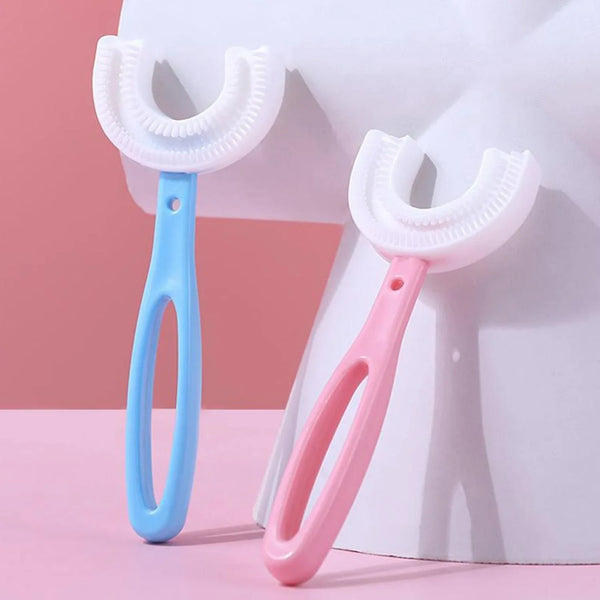 Kids U - Shaped Toothbrush - Easy Cleaning for Toddlers & Children - Justgrabit Inc.