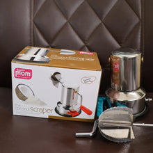 Supermom Stainless Steel Coconut Scraper with Vacuum Base (1 Pc) - Justgrabit Inc.