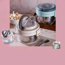 Ganesh Tiara 400ml Stainless Steel Insulated Lunch Box with Leakproof Lid & Folding Spoon - Justgrabit Inc.